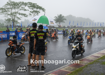 Seri Perdana Yamaha Cup Pekanbaru Dihantam Hujan