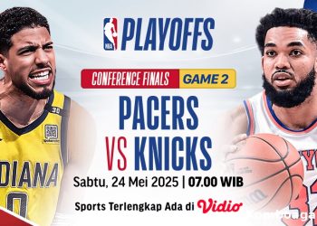Jadwal Live Streaming Pacers vs Knicks di Vidio