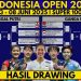 Daftar Wakil Indonesia dan Hasil Drawing Indonesia Open 2025