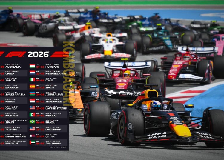 Jadwal Resmi Formula 1 Musim 2026, Cek Tanggal Lengkap!