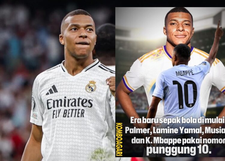 Mbappe Resmi Pakai Nomor 10 Real Madrid, Siap Ukir Sejarah