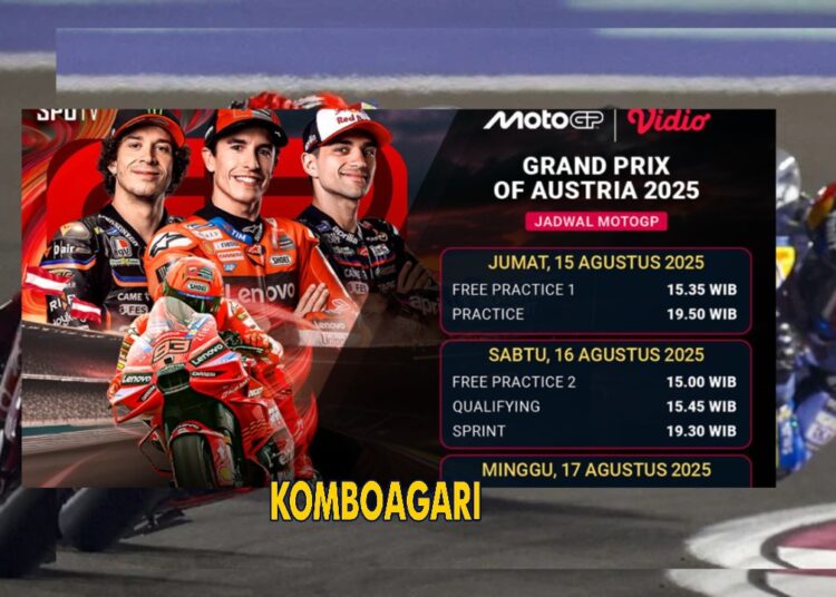 Jadwal Lengkap MotoGP Austria 2025 dan Link Live Streaming