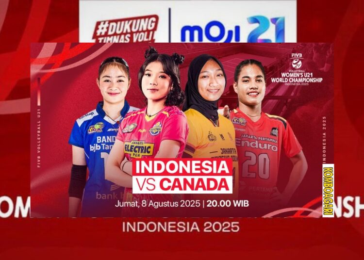 Live Indonesia vs Kanada FIVB U21 2025, 8 Agustus di Vidio
