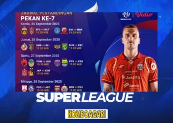Jadwal BRI Super League 20252026 Pekan 7 di Vidio