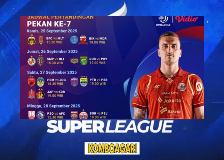 Jadwal BRI Super League 20252026 Pekan 7 di Vidio