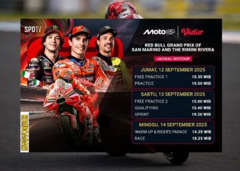 Jadwal Lengkap MotoGP San Marino 2025 Live di Vidio