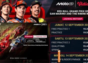 Link Nonton MotoGP 2025 di Vidio dan Jadwal Lengkapnya