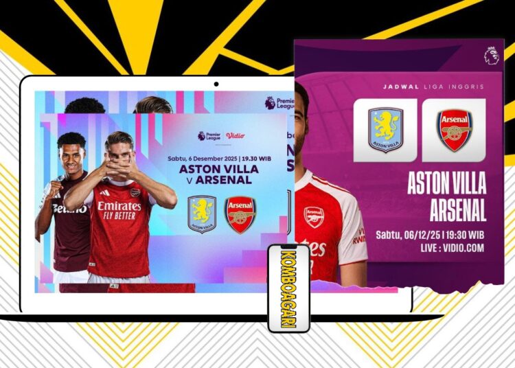 Jadwal Aston Villa vs Arsenal di Liga Inggris Pekan ke-15