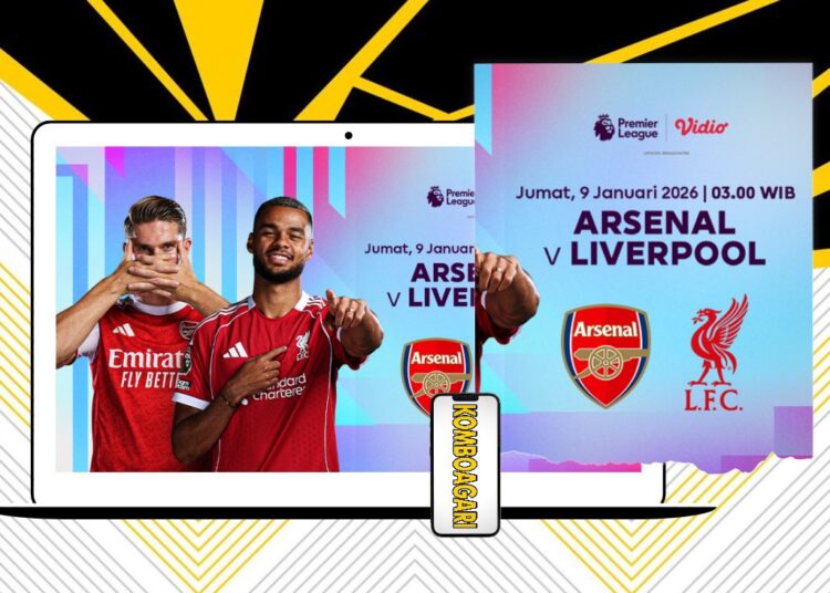 Live Streaming Arsenal vs Liverpool di Vidio Malam Ini