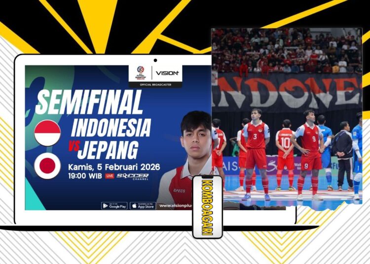 Live Timnas Futsal Indonesia vs Jepang Semifinal Asia 2026