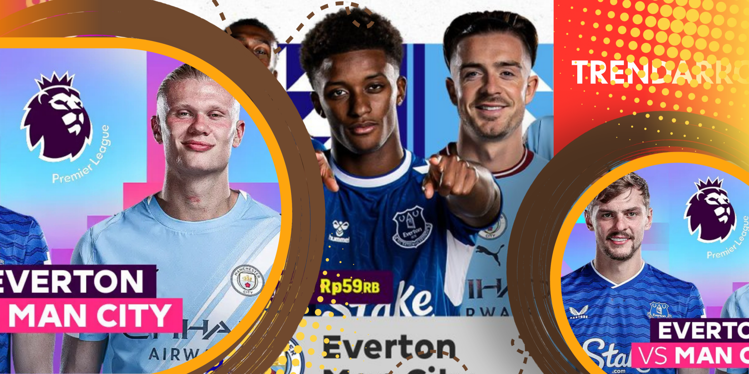 Link Live Streaming Everton vs Man City di Vidio