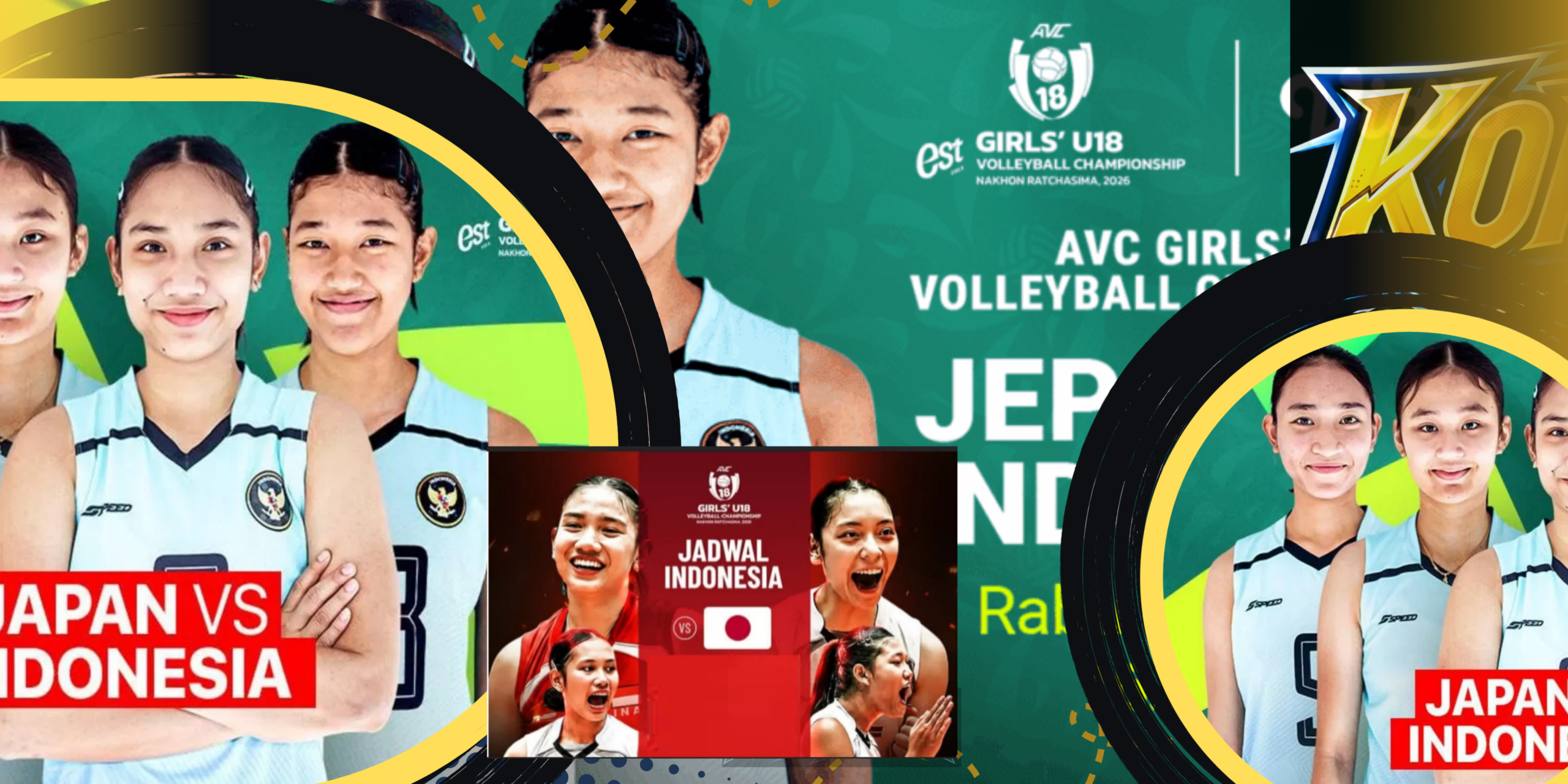 Jadwal Jepang vs Indonesia U18 AVC 2026 dan Link Streaming