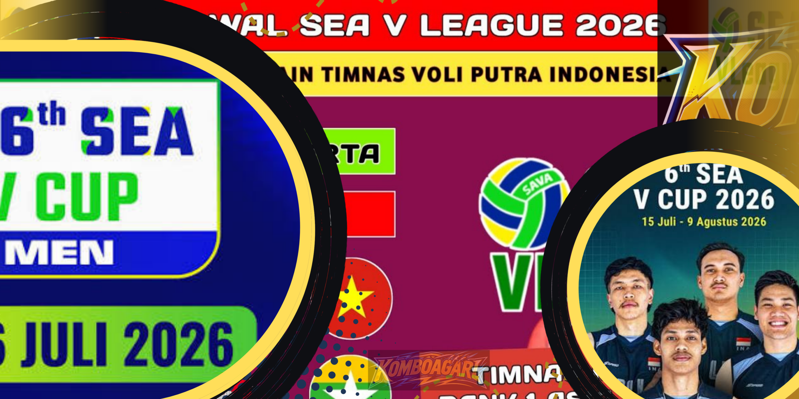 Jadwal Lengkap Indonesia di SEA V Cup Voli Putra 2026