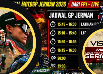 Jadwal MotoGP Jerman 2026 Race, Sprint, dan Streaming