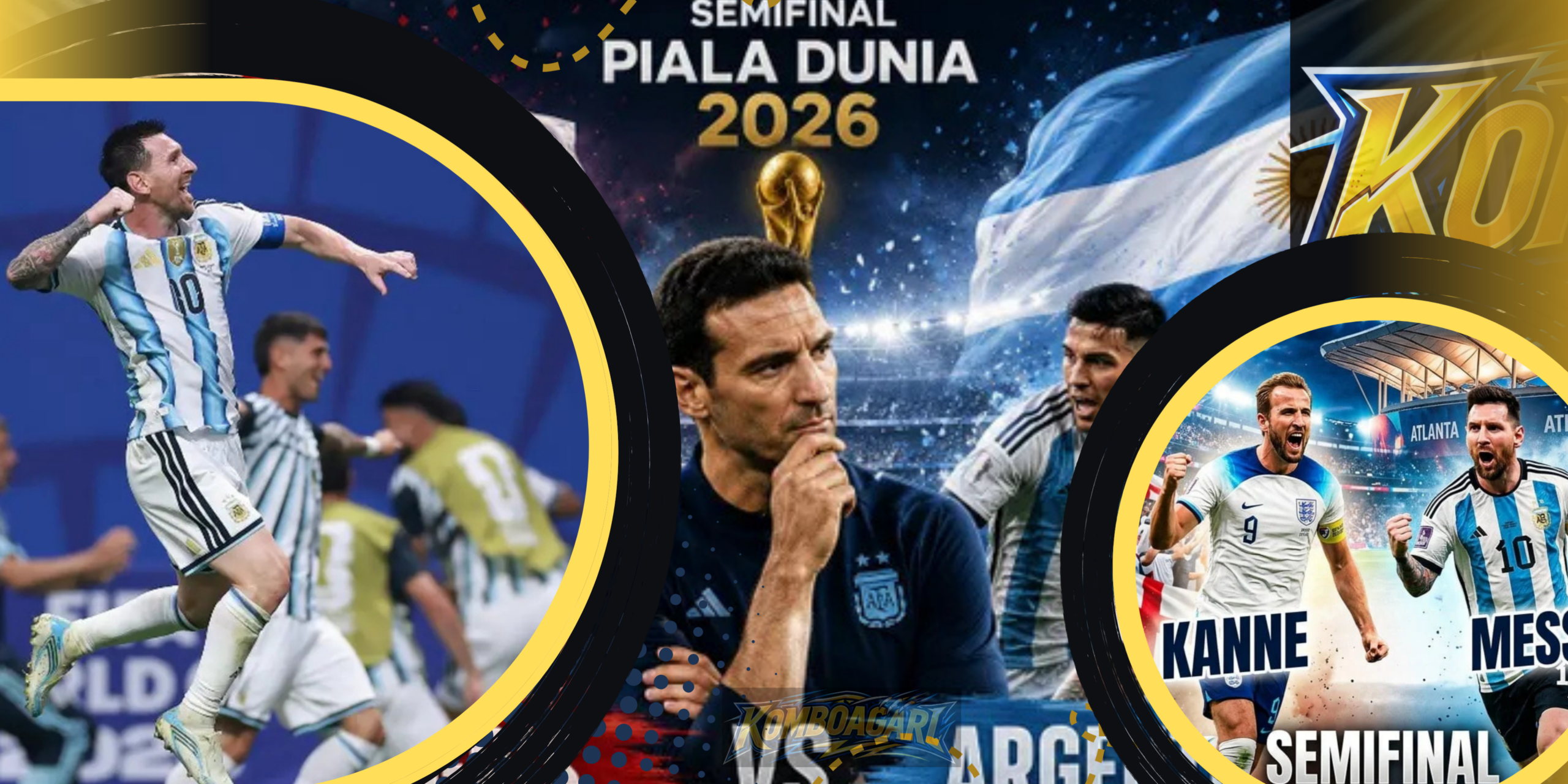 Messi Tantang Inggris Perdana di Semifinal Piala Dunia 2026