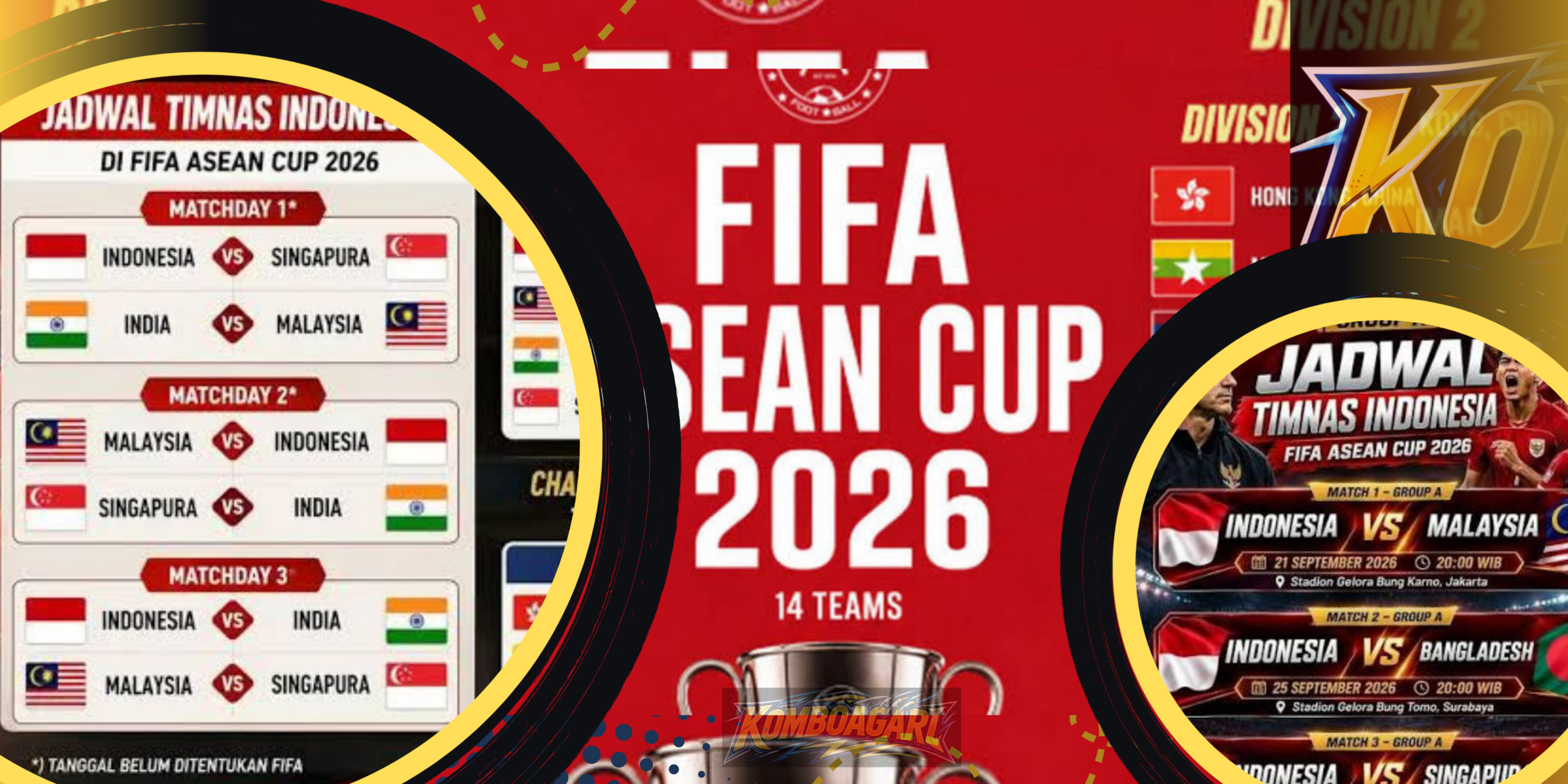 Jadwal Timnas Indonesia di FIFA ASEAN Cup 2026