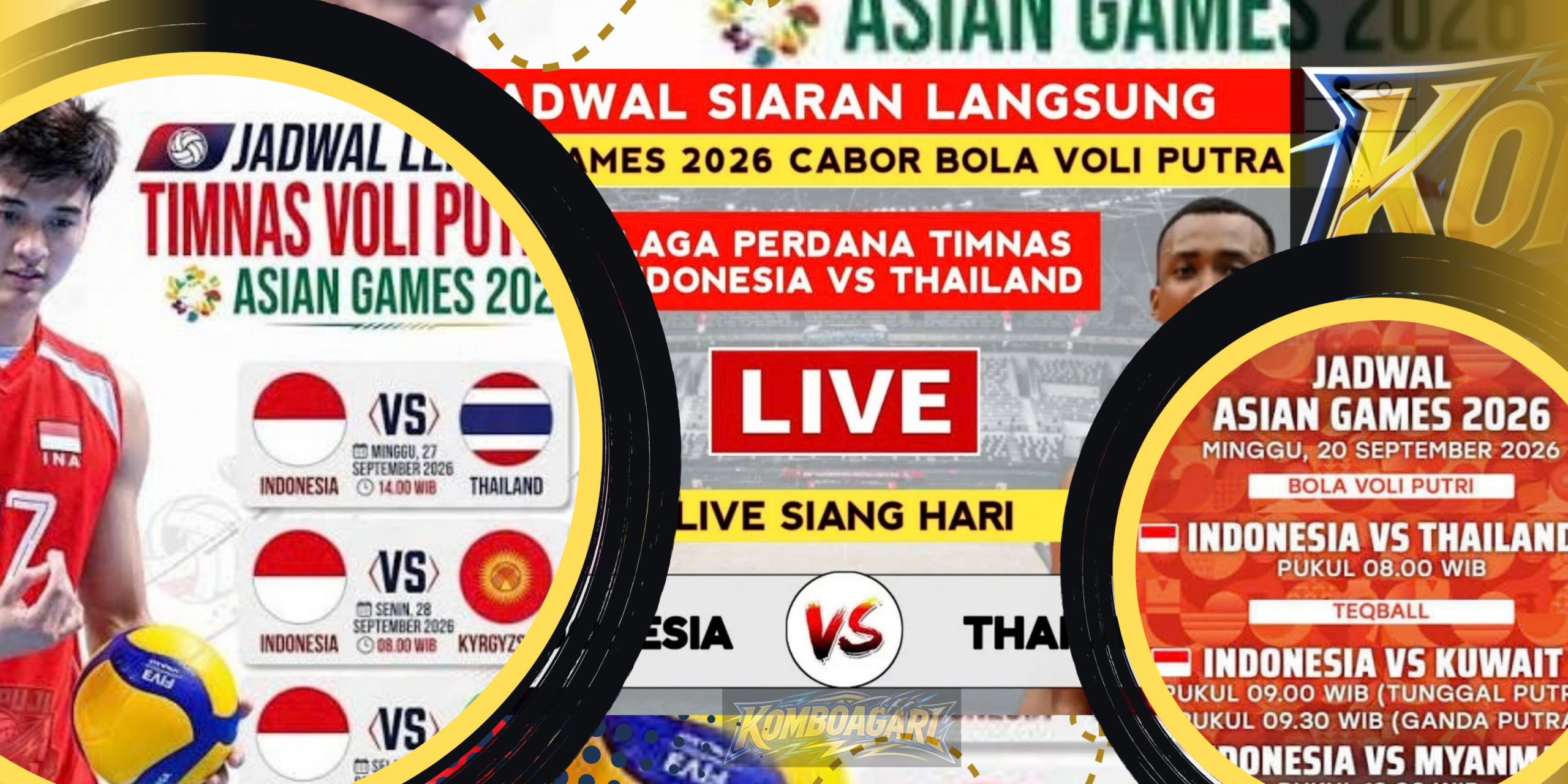 Jadwal Voli Putra Indonesia di Asian Games 2026